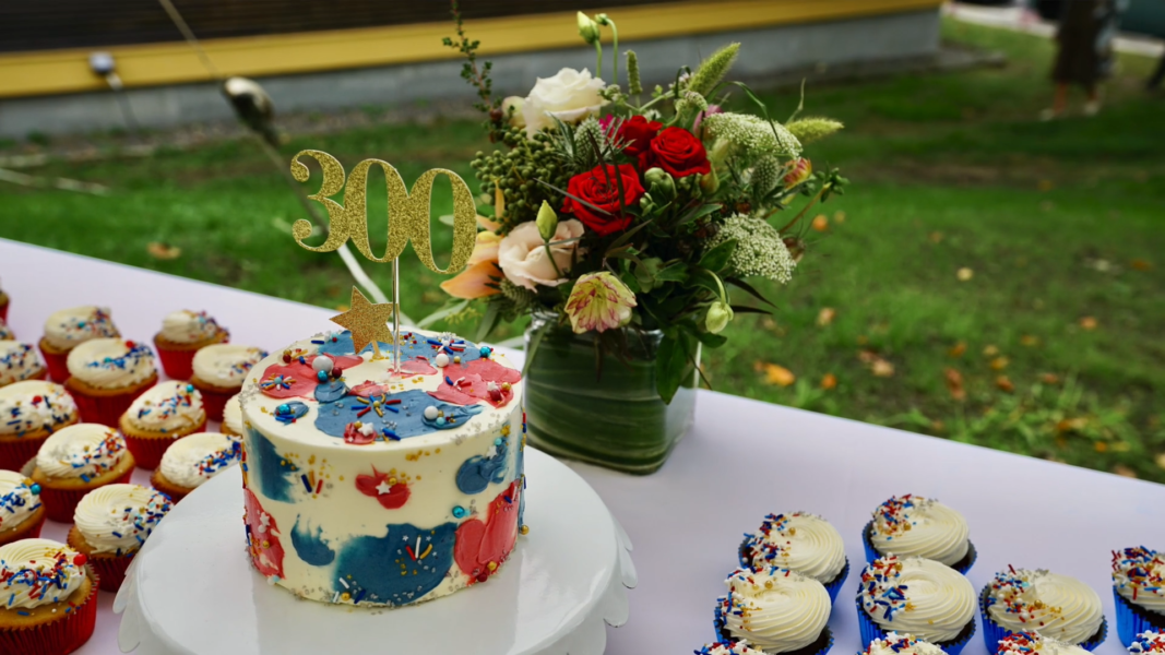 Ladd-Gilman 300th Birthday Party cake