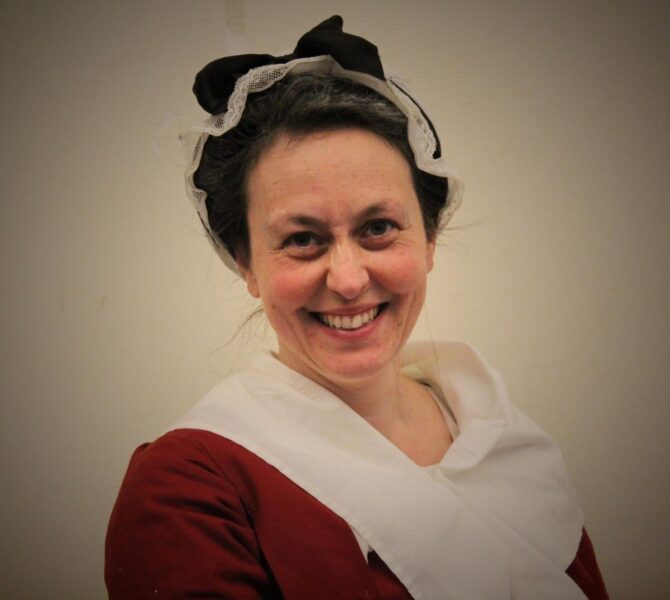 Alena Shellenbean in historical costume